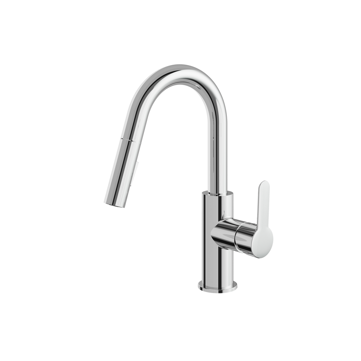 Aquabrass Barley Prep Pull-Down Dual Stream Mode Kitchen Faucet 6545B in polished chrome