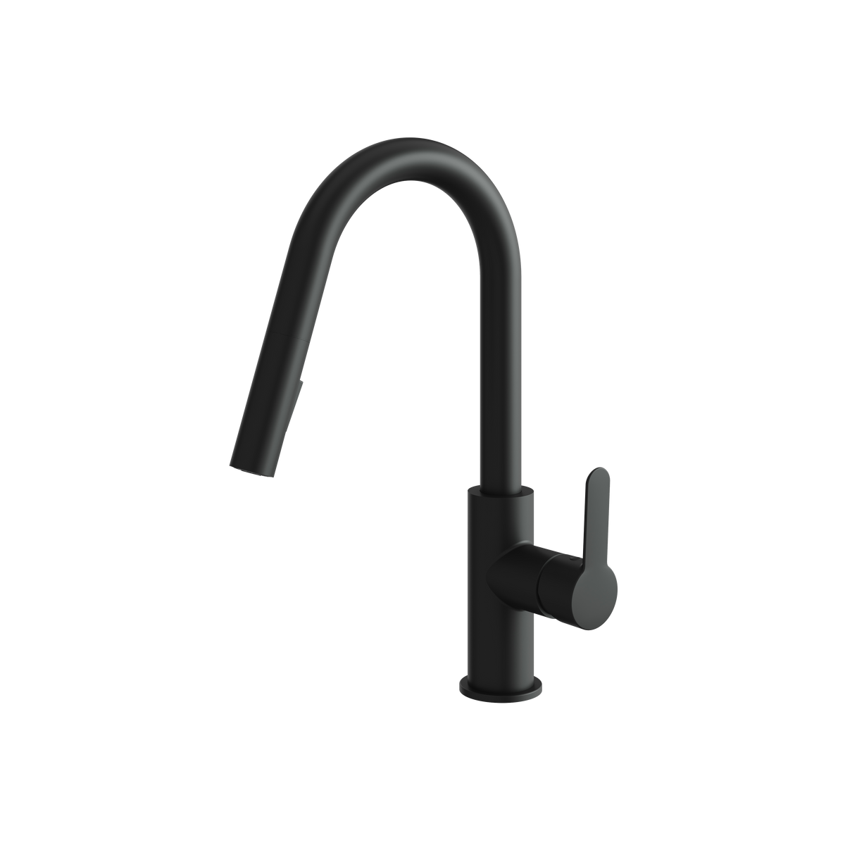 Aquabrass Barley Pull-Down Dual Stream Mode Kitchen Faucet 6545N in electro black