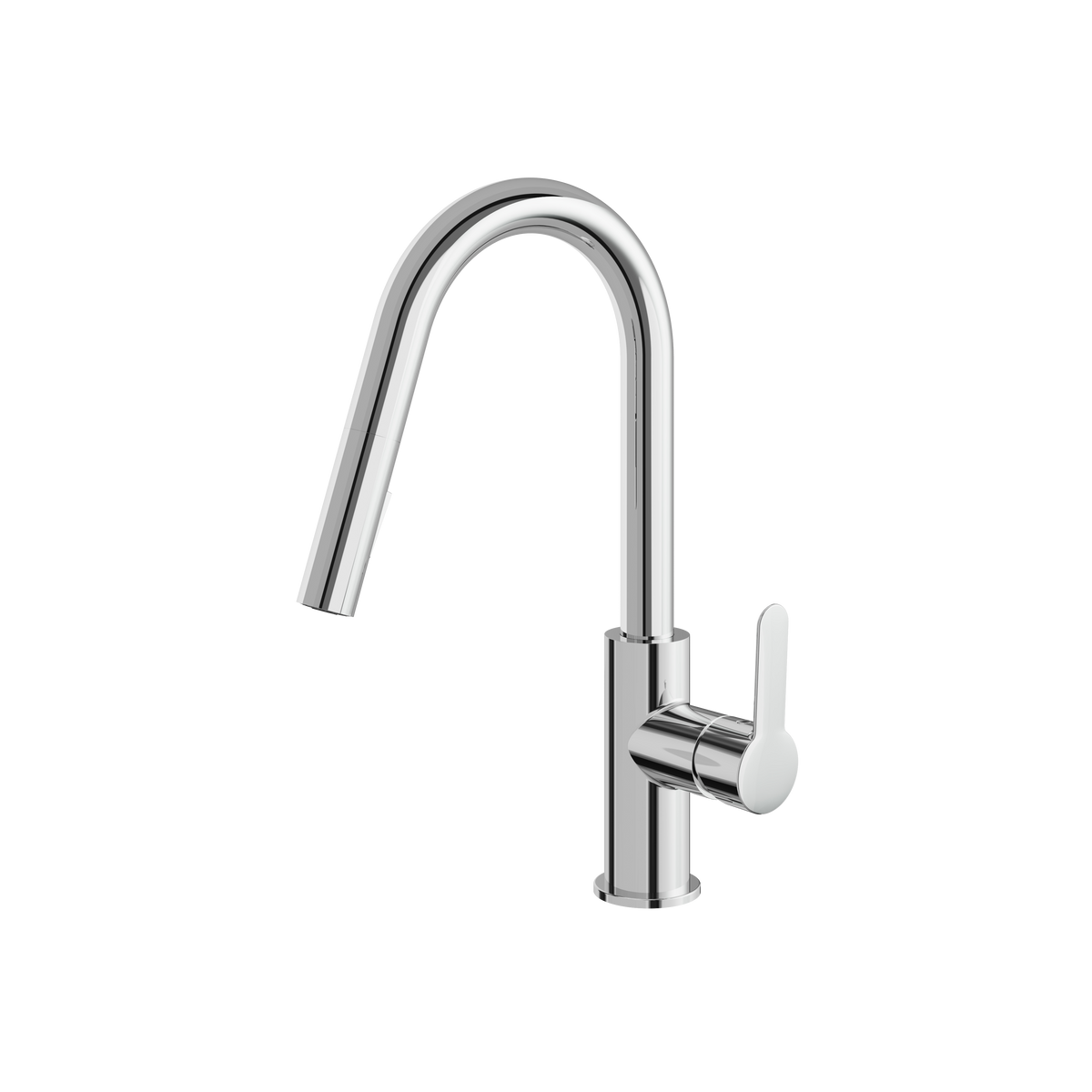 Aquabrass Barley Pull-Down Dual Stream Mode Kitchen Faucet 6545N in polished chrome