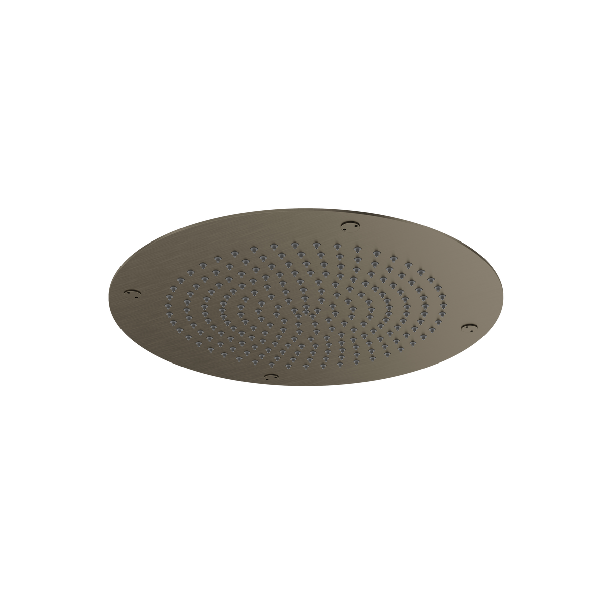 Aquabrass Aquaflush 14” Round Recessed Rainhead 714 in brushed black chrome