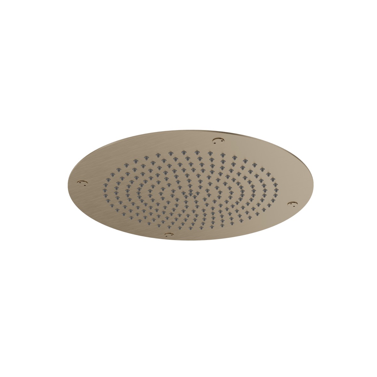 Aquabrass Aquaflush 14” Round Recessed Rainhead 714 in brushed stainless steel