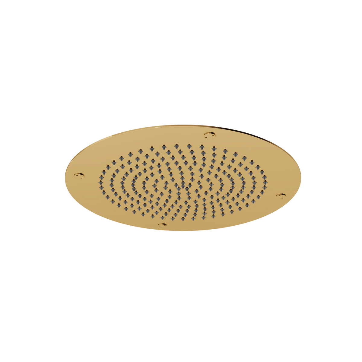 Aquabrass Aquaflush 14” Round Recessed Rainhead 714 in polished gold
