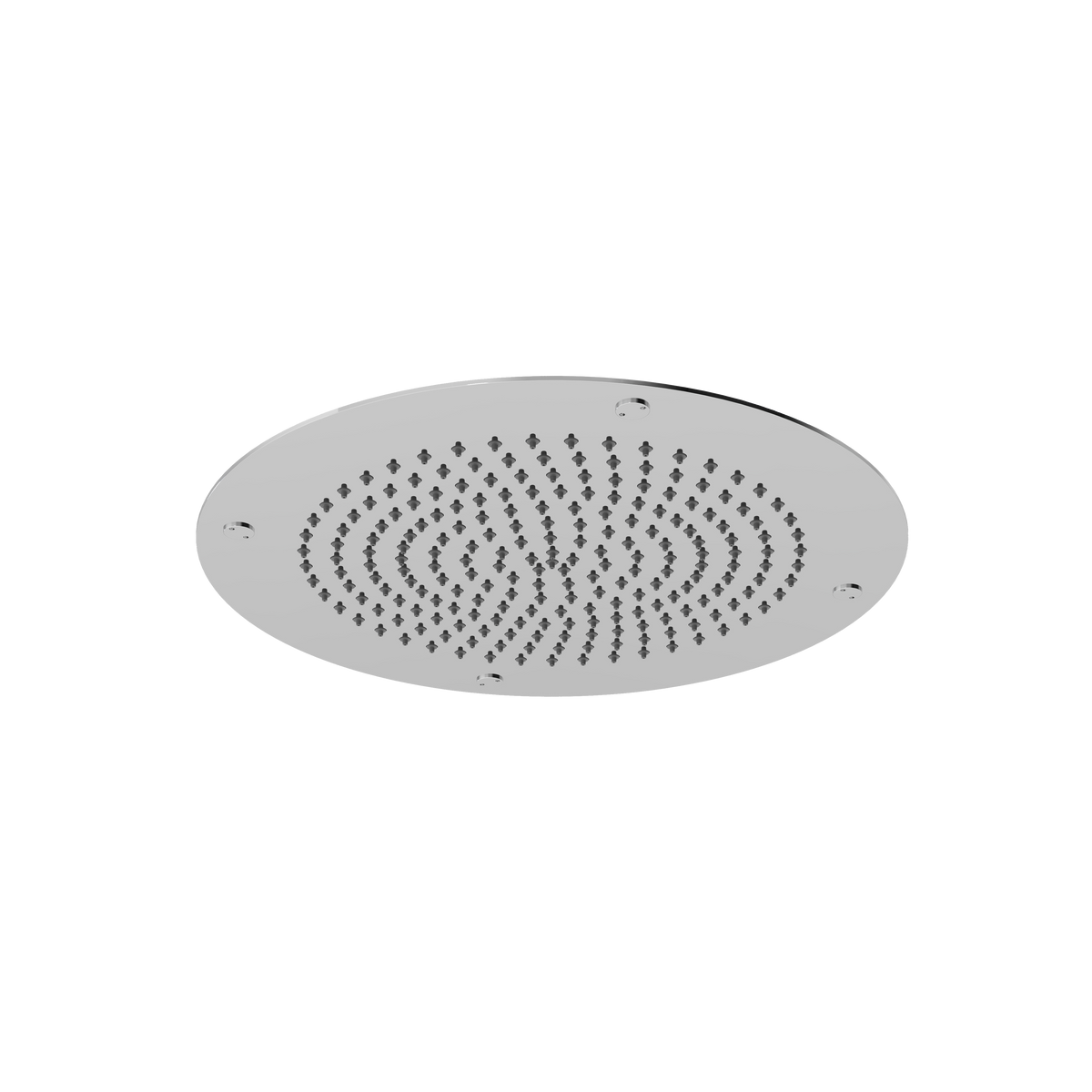 Aquabrass Aquaflush 14” Round Recessed Rainhead 714 in polished stainless steel
