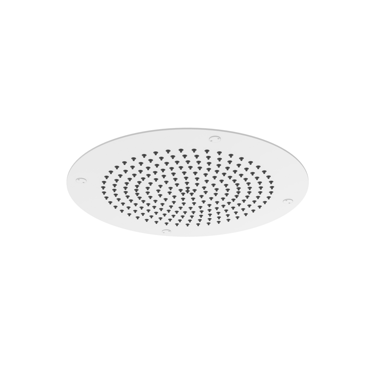 Aquabrass Aquaflush 14” Round Recessed Rainhead 714 in white