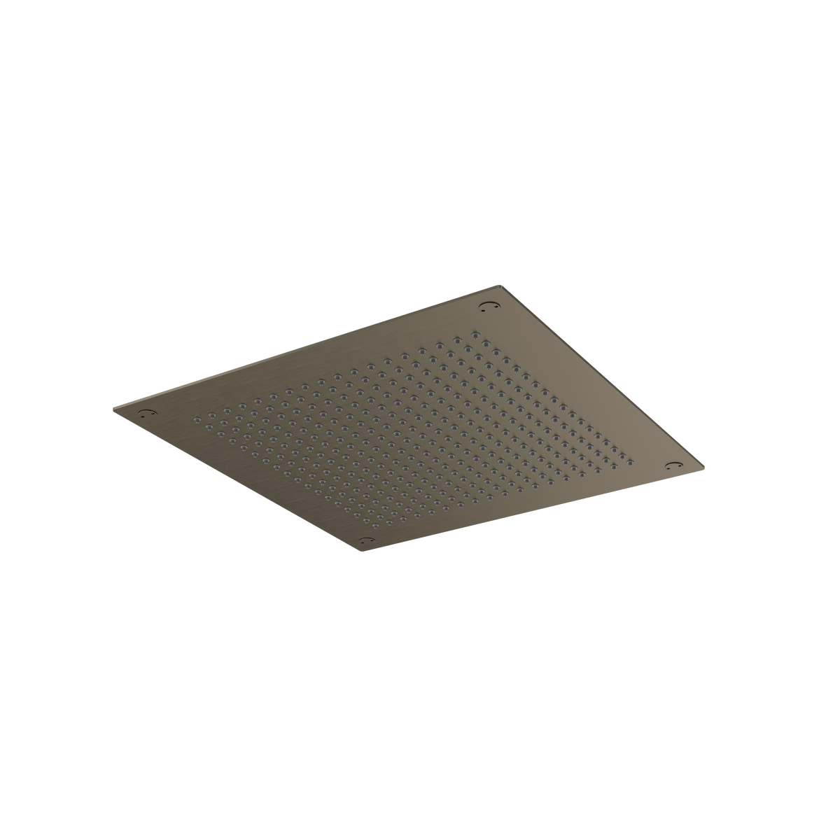 Aquabrass Aquaflush 14” X 14″ Square Recessed Rainhead 828 in brushed black chrome