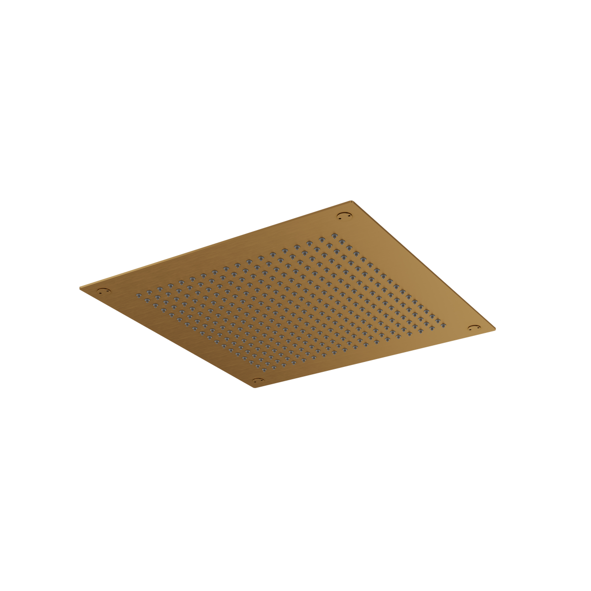 Aquabrass Aquaflush 14” X 14″ Square Recessed Rainhead 828 in brushed gold