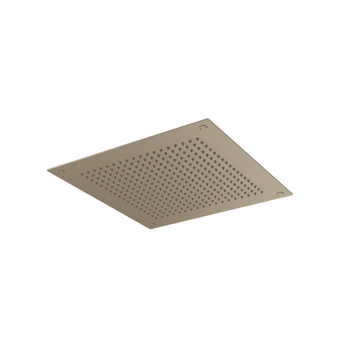 Aquabrass Aquaflush 14” X 14″ Square Recessed Rainhead 828 in brushed stainless steel
