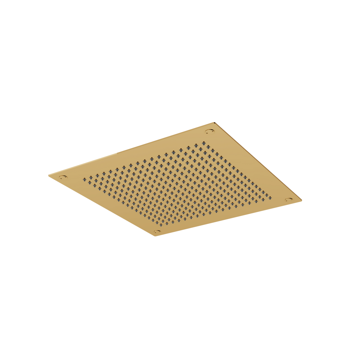 Aquabrass Aquaflush 14” X 14″ Square Recessed Rainhead 828 in polished gold