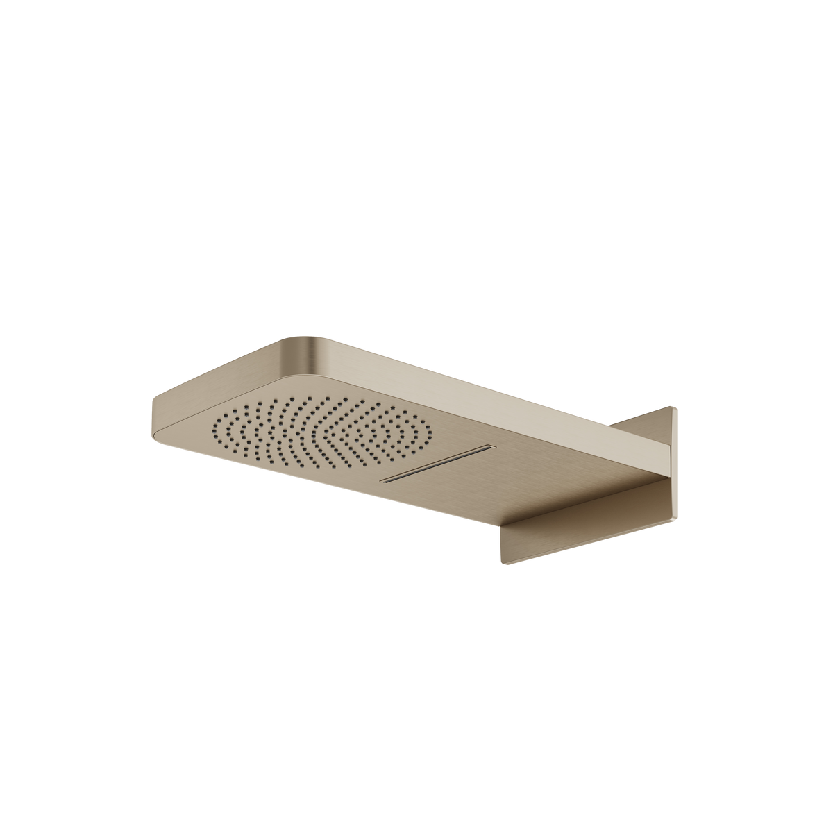 Aquabrass Aquasheet Wallmount Dual Function Rainhead 2872 in brushed nickel