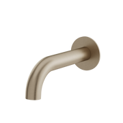 Aquabrass Tub Spouts Round Tub Spout 11132 in brushed nickel