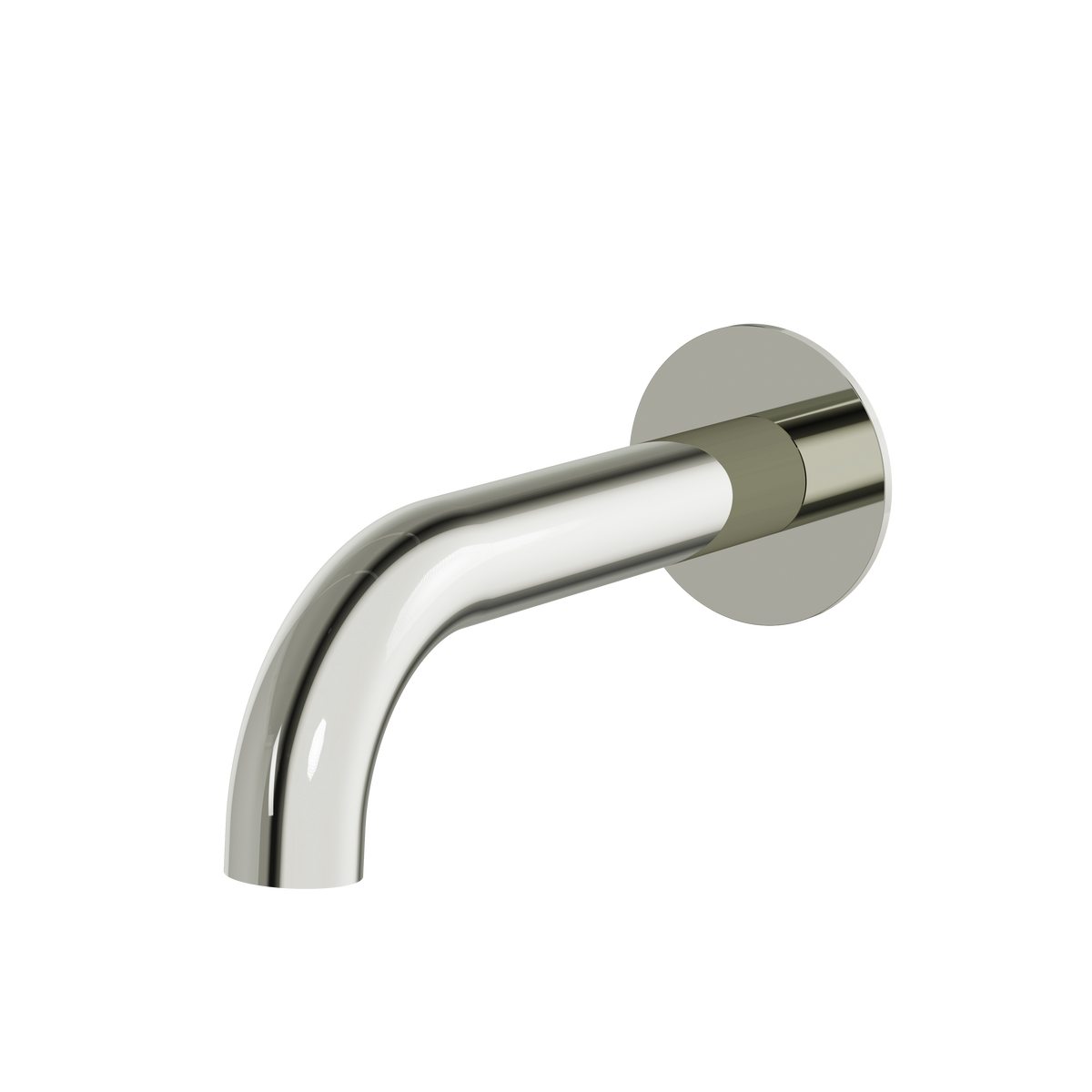 Aquabrass Tub Spouts Round Tub Spout 11132 in polished nickel