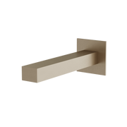 Aquabrass Tub Spouts Square Tub Spout 11732 in brushed nickel