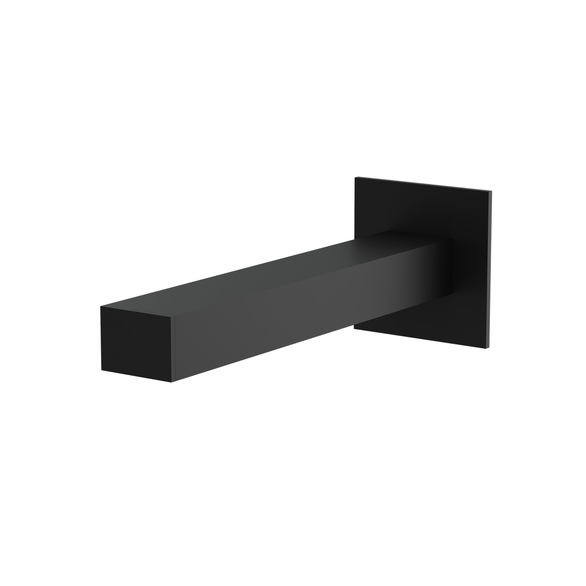 Aquabrass Tub Spouts Square Tub Spout 11732 in electro black