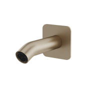 Aquabrass Square Round Tub Spout 12032 in brushed nickel