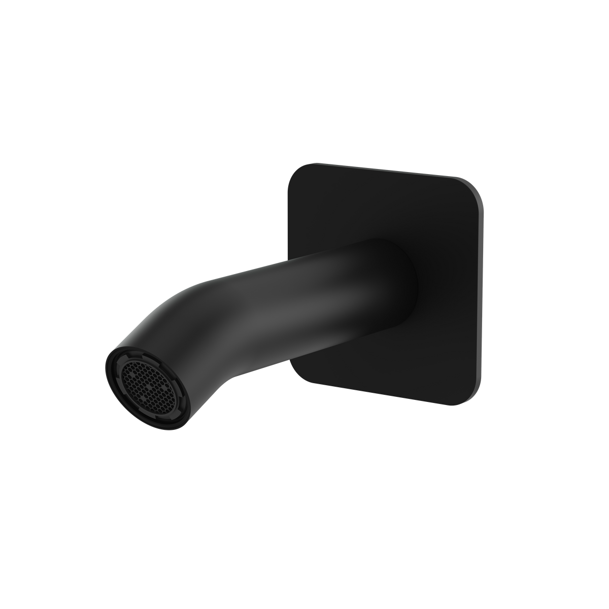 Aquabrass Square Round Tub Spout 12032 in electro black