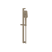 Aquabrass Complete Square Shower Rail 12884 in brushed nickel