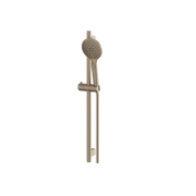 Aquabrass Complete Round Shower Rail 12885 in brushed nickel