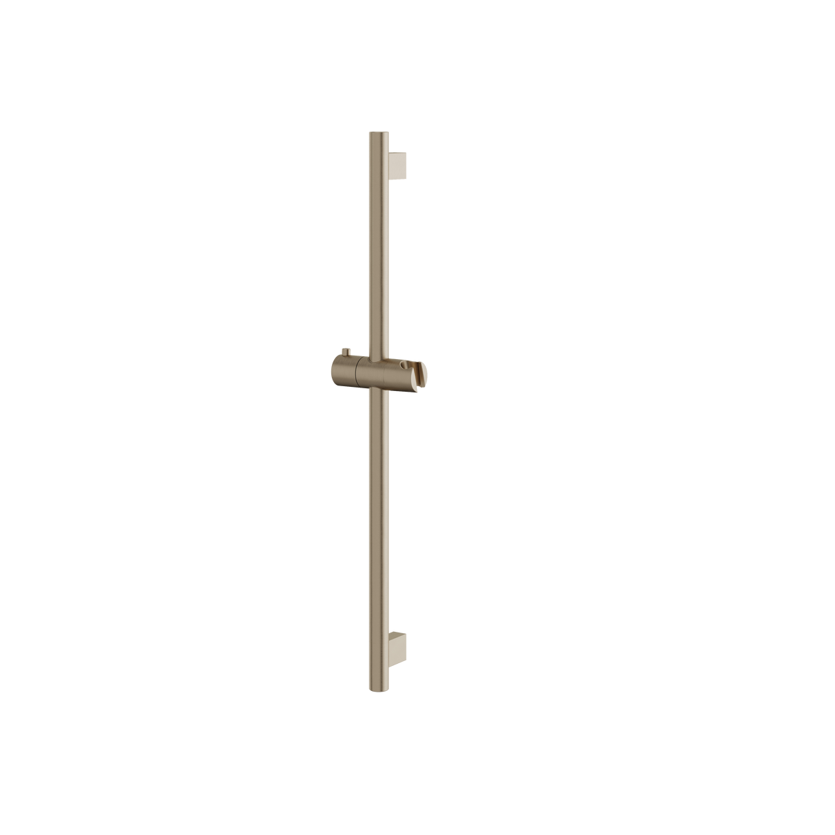 Aquabrass Round Rail 12886 in brushed nickel