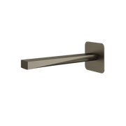 Aquabrass Chicane Tub Spout 19032 in brushed black chrome