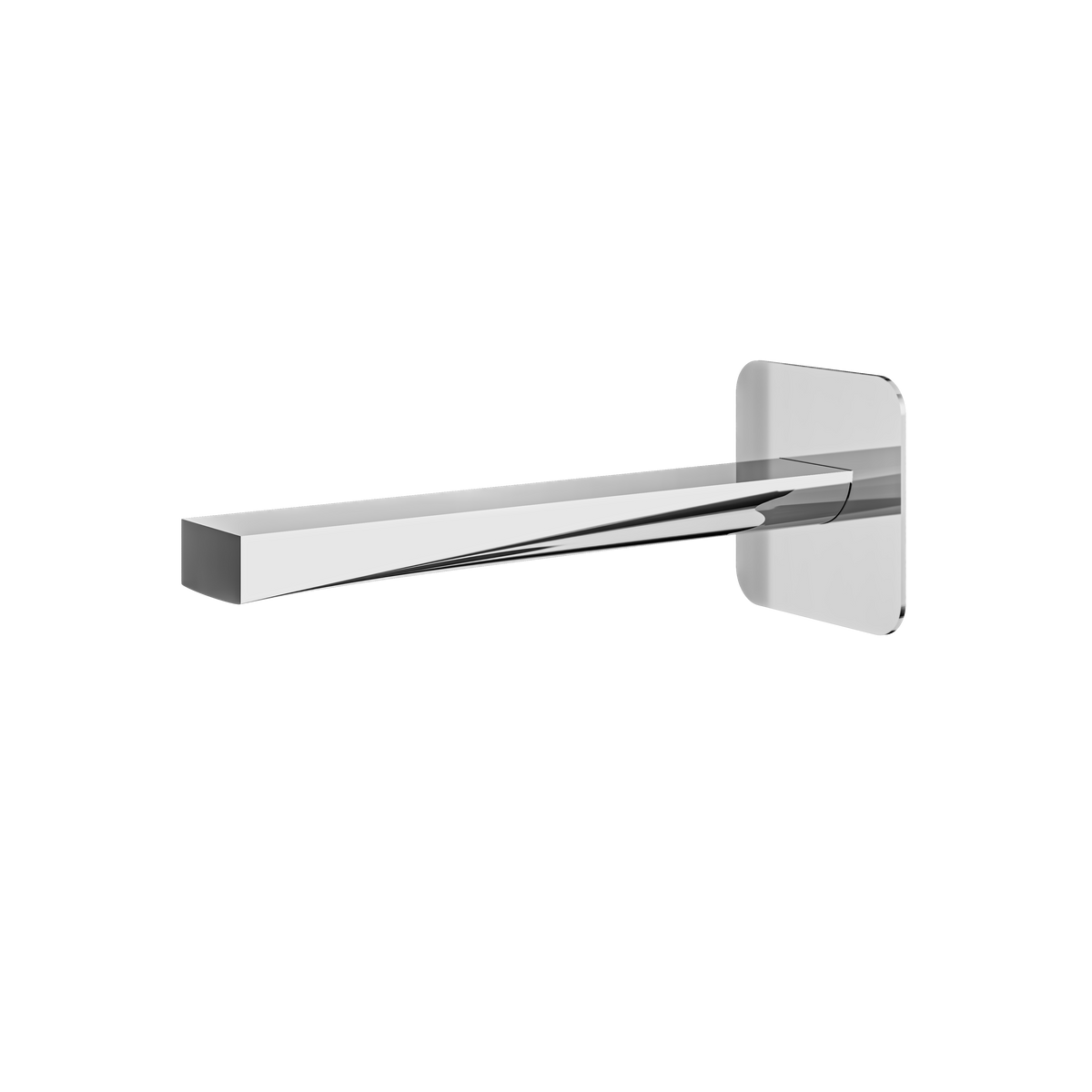 Aquabrass Chicane Tub Spout 19032 in polished chrome
