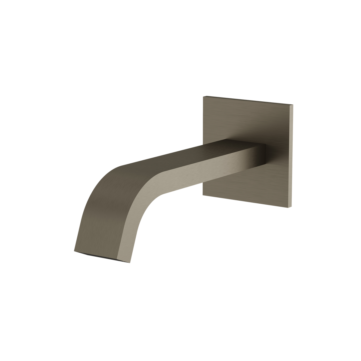 Aquabrass Tosca Tub Spout 34032 in brushed black chrome
