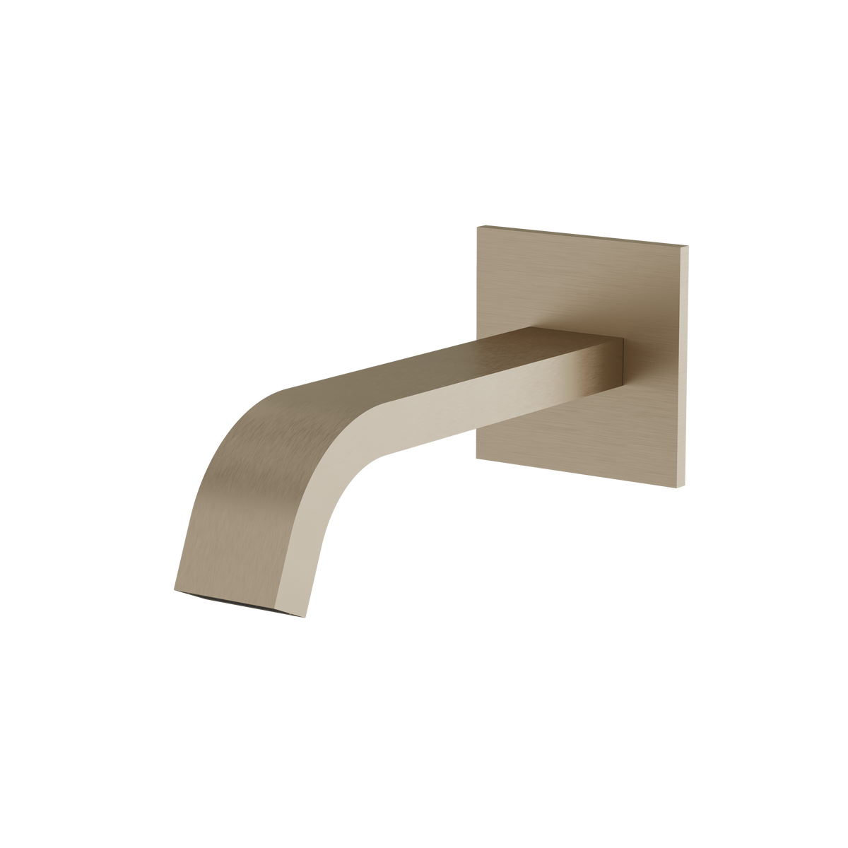 Aquabrass Tosca Tub Spout 34032 in brushed nickel