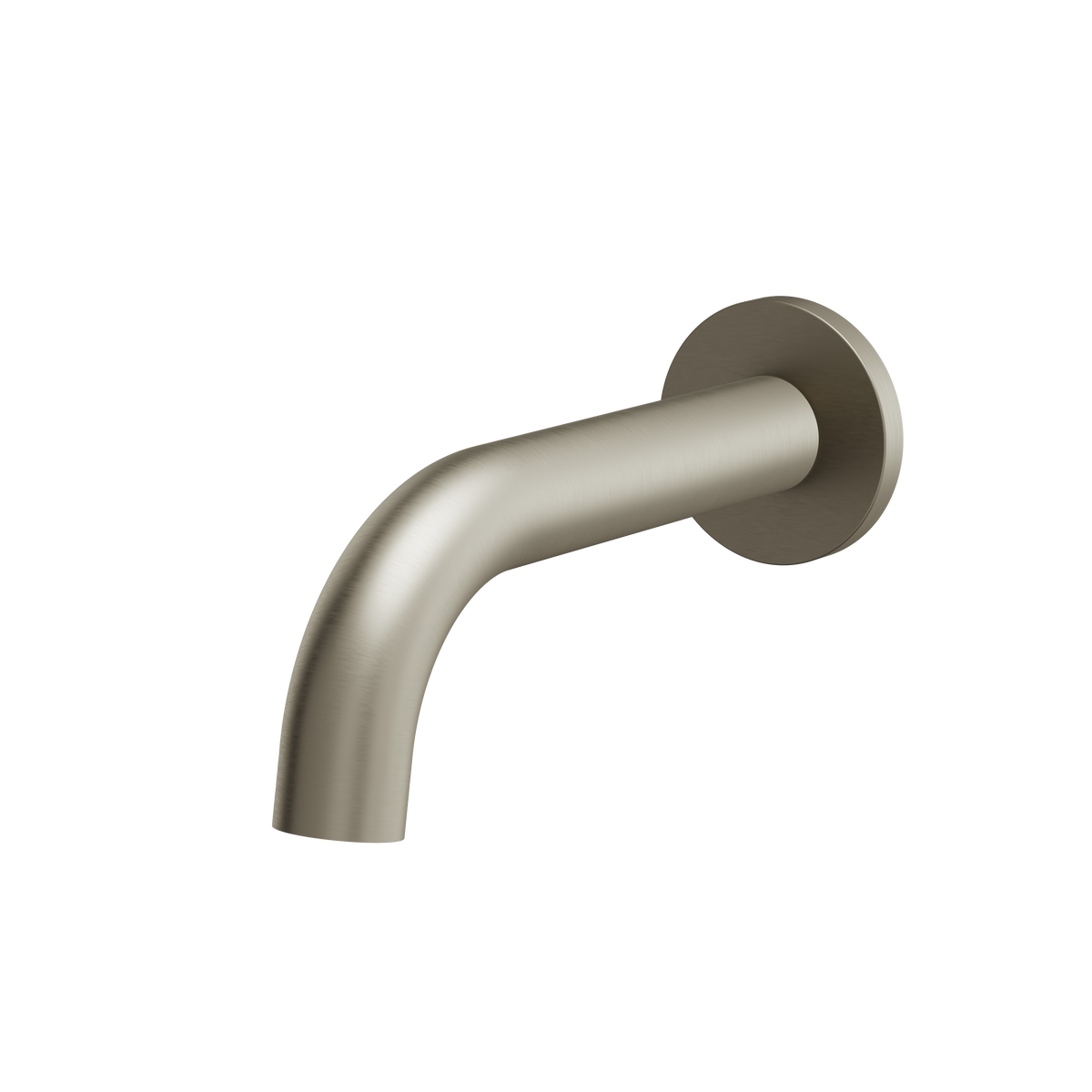 Aquabrass Aria Tub Spout 48032 in brushed black chrome