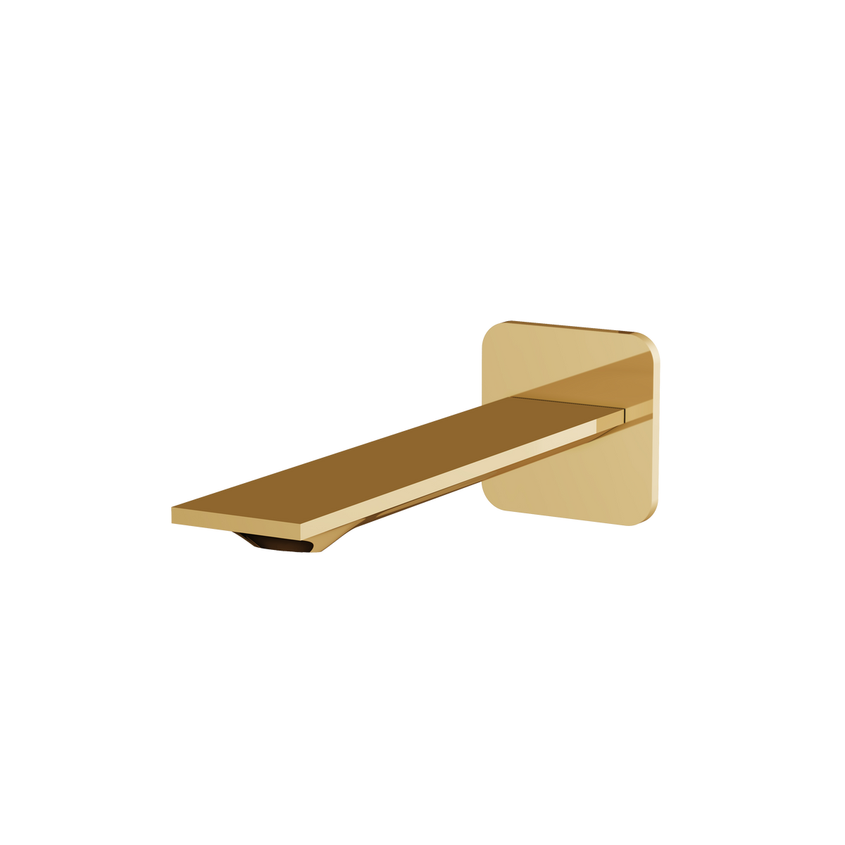 Aquabrass Alpha Tub Spout 92032 in polished gold