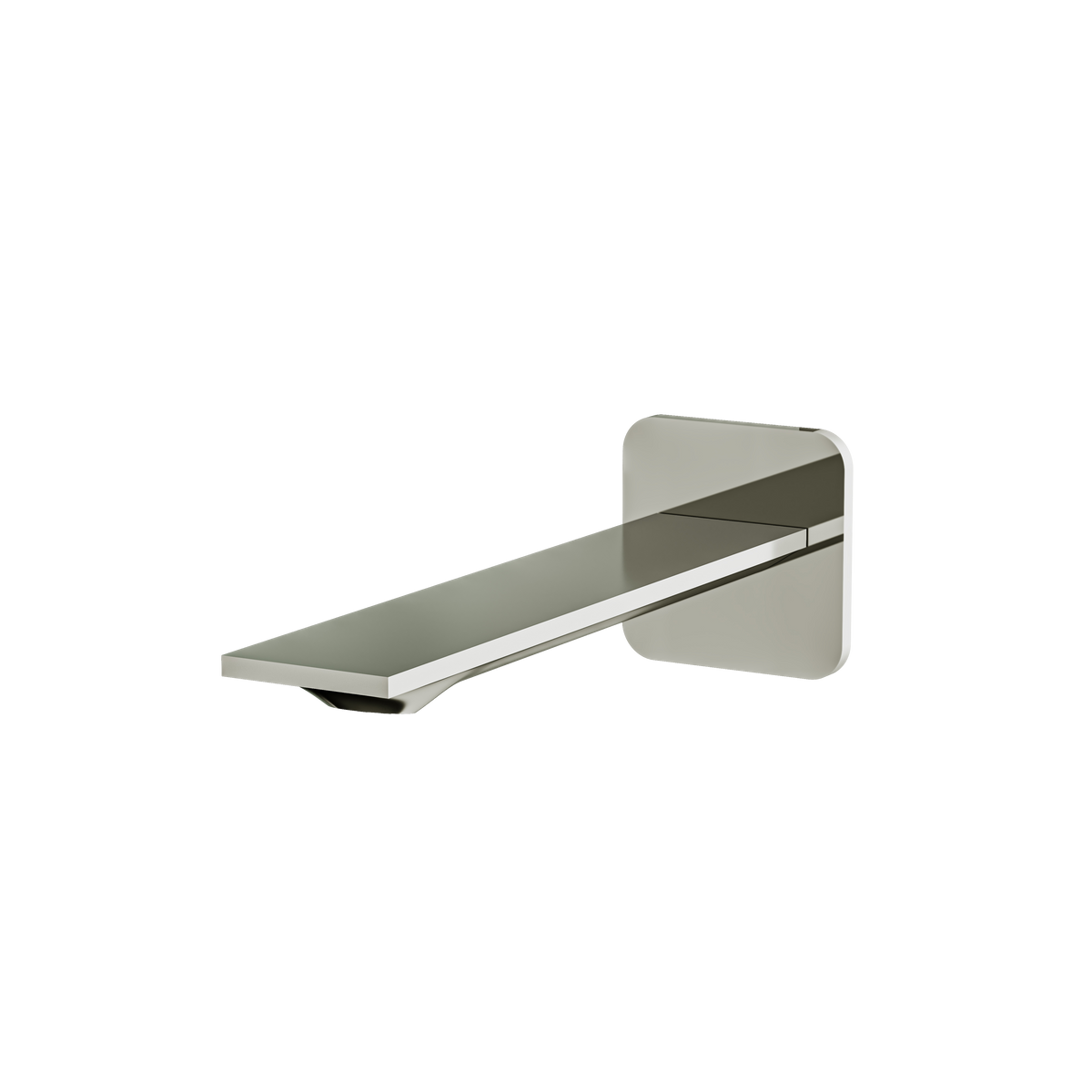 Aquabrass Alpha Tub Spout 92032 in polished nickel