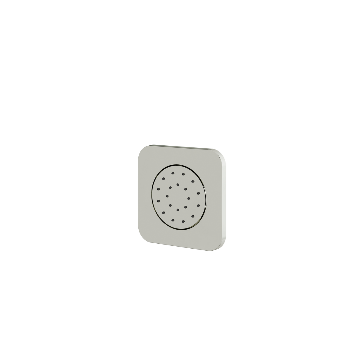 Aquabrass Square Recessed Body Jet BJ575 in polished nickel