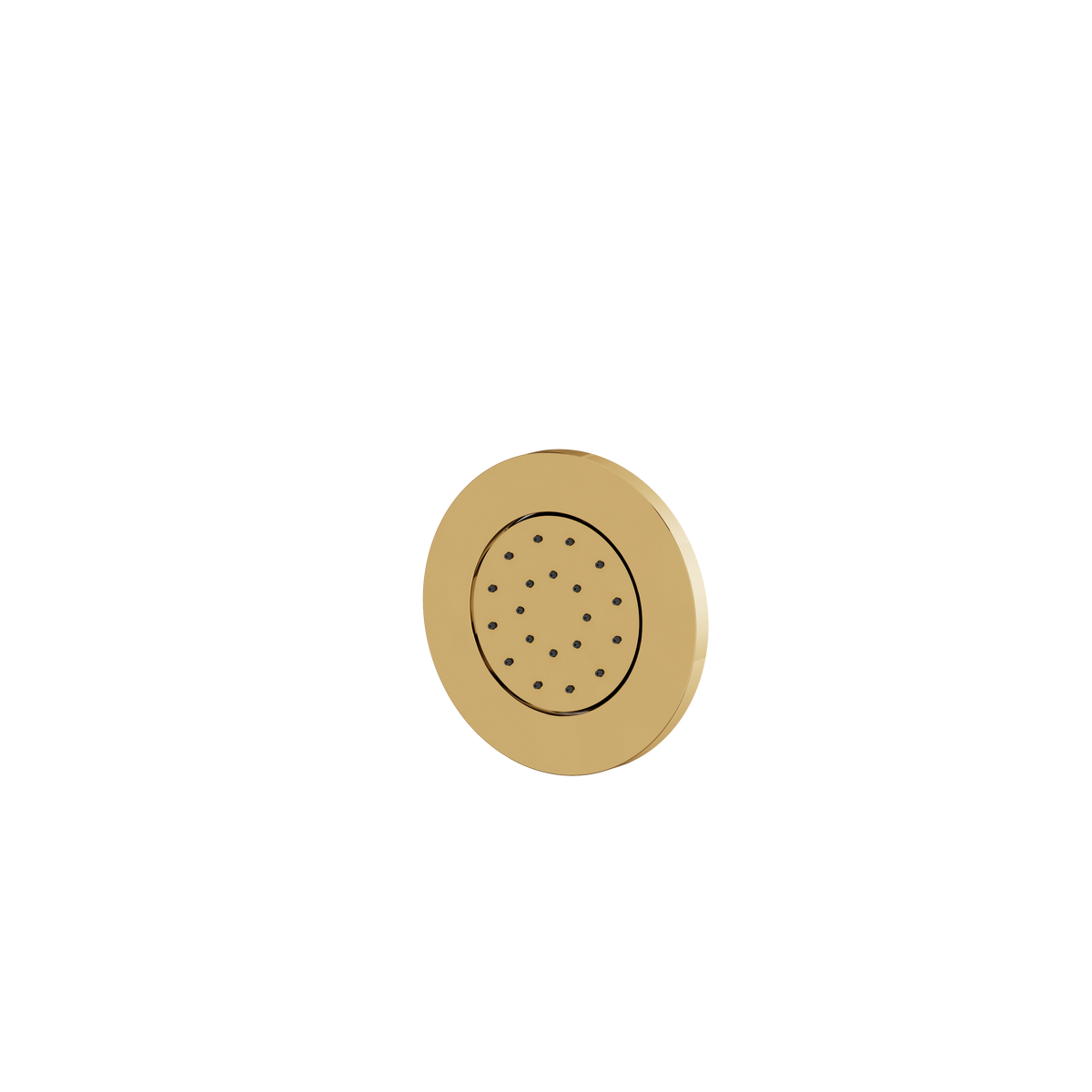 Aquabrass Round Recessed Body Jet BJ576 in polished gold