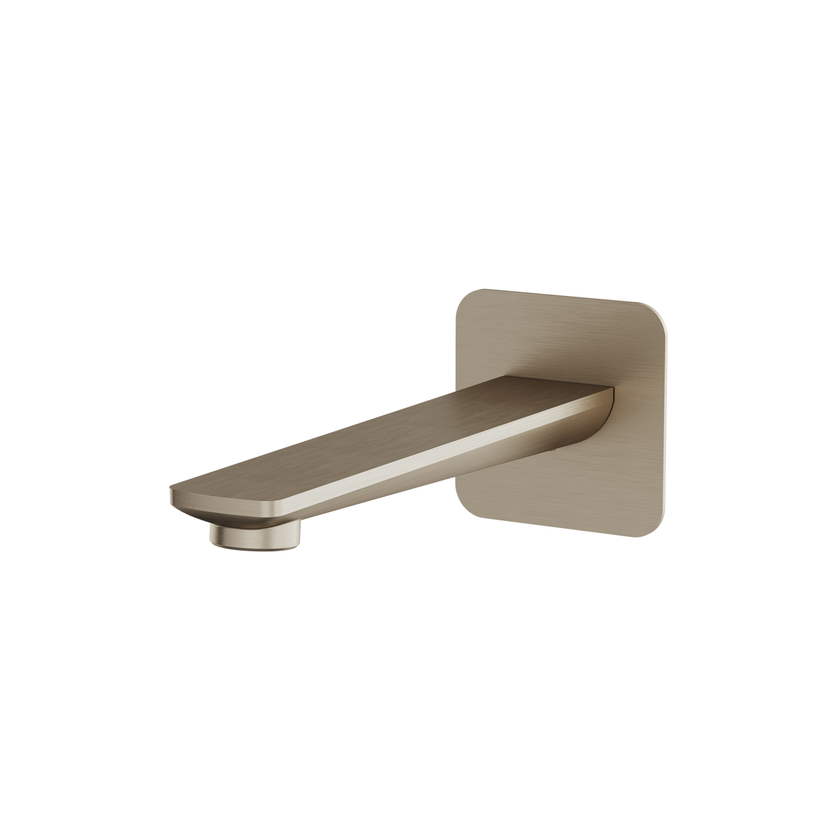 Aquabrass c67 Tub Spout C6732 in brushed nickel