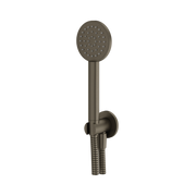 Aquabrass Round Handshower Set HSS365 in brushed black chrome
