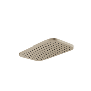 Aquabrass Rectangular Rainhead INARH in brushed nickel