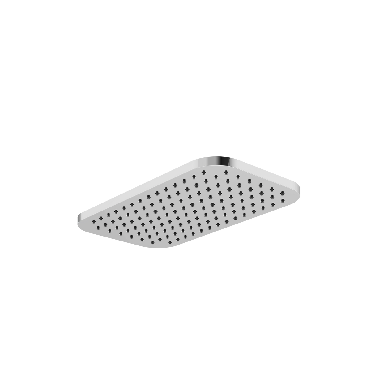 Aquabrass Rectangular Rainhead INARH in polished chrome