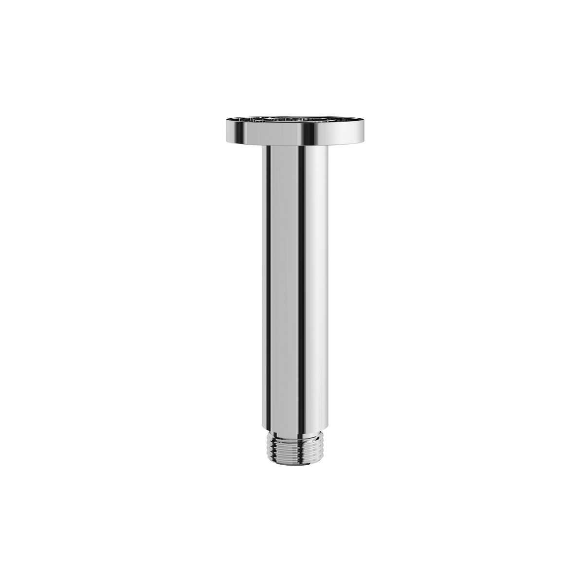 Aquabrass Rainheads and Shower Arms 4″ Round Ceiling Drop with Flange M8401 in polished chrome