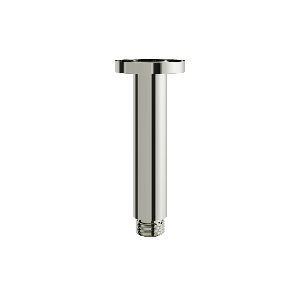 Aquabrass Rainheads and Shower Arms 4″ Round Ceiling Drop with Flange M8401 in polished nickel