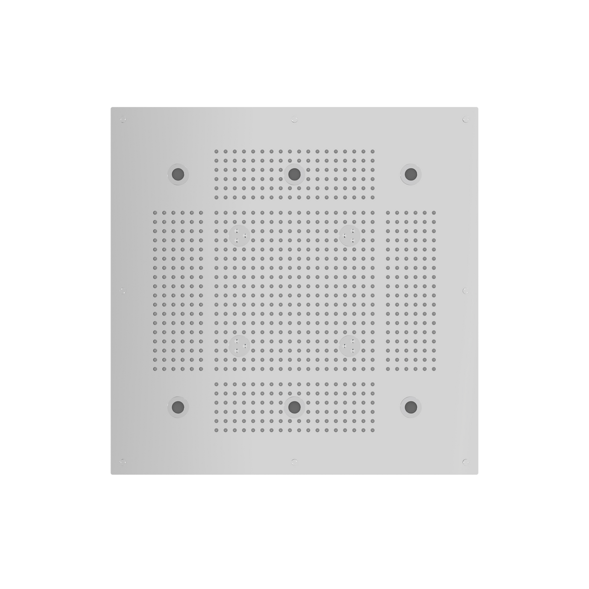 Aquabrass Cura Spa 24″ X 24″ Recessed Rainhead NN925 in polished stainless steel
