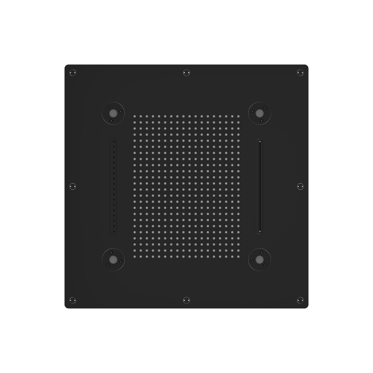 Aquabrass Cura Spa 24″ X 24″ Recessed Rainhead NN928 in black