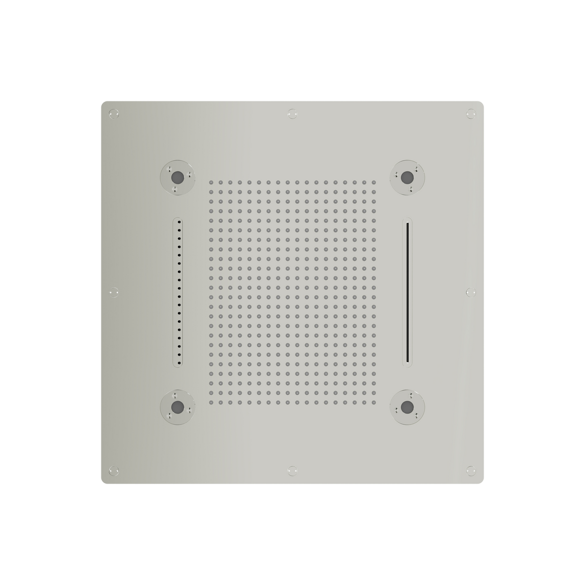 Aquabrass Cura Spa 24″ X 24″ Recessed Rainhead NN928 in polished nickel