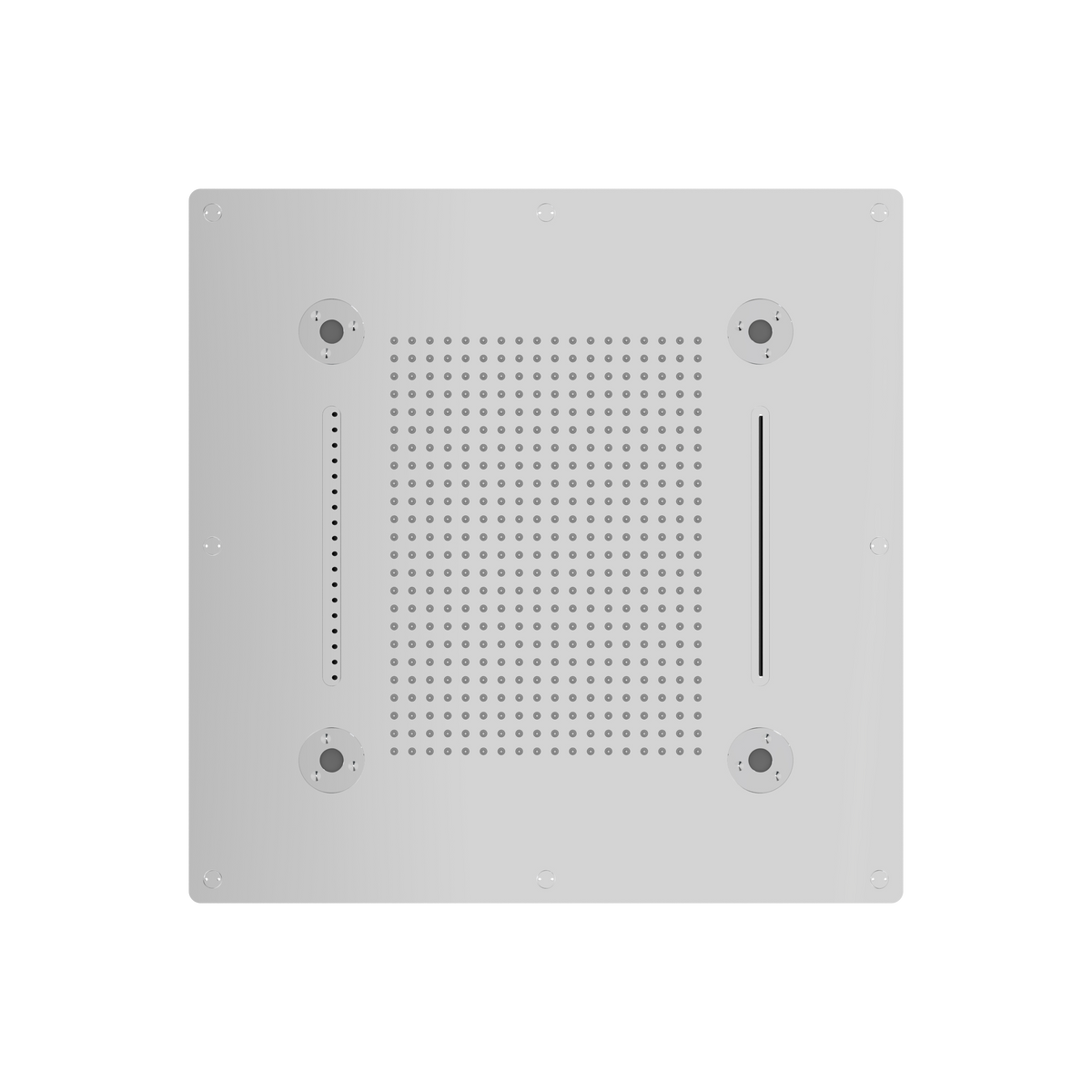 Aquabrass Cura Spa 24″ X 24″ Recessed Rainhead NN928 in polished stainless steel
