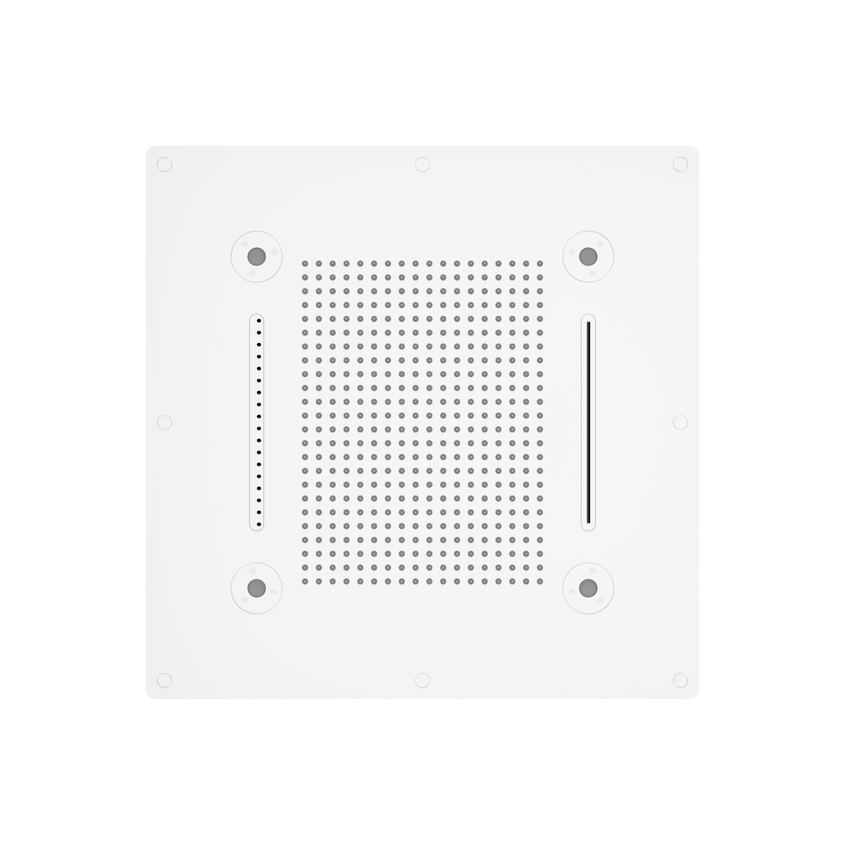 Aquabrass Cura Spa 24″ X 24″ Recessed Rainhead NN928 in white