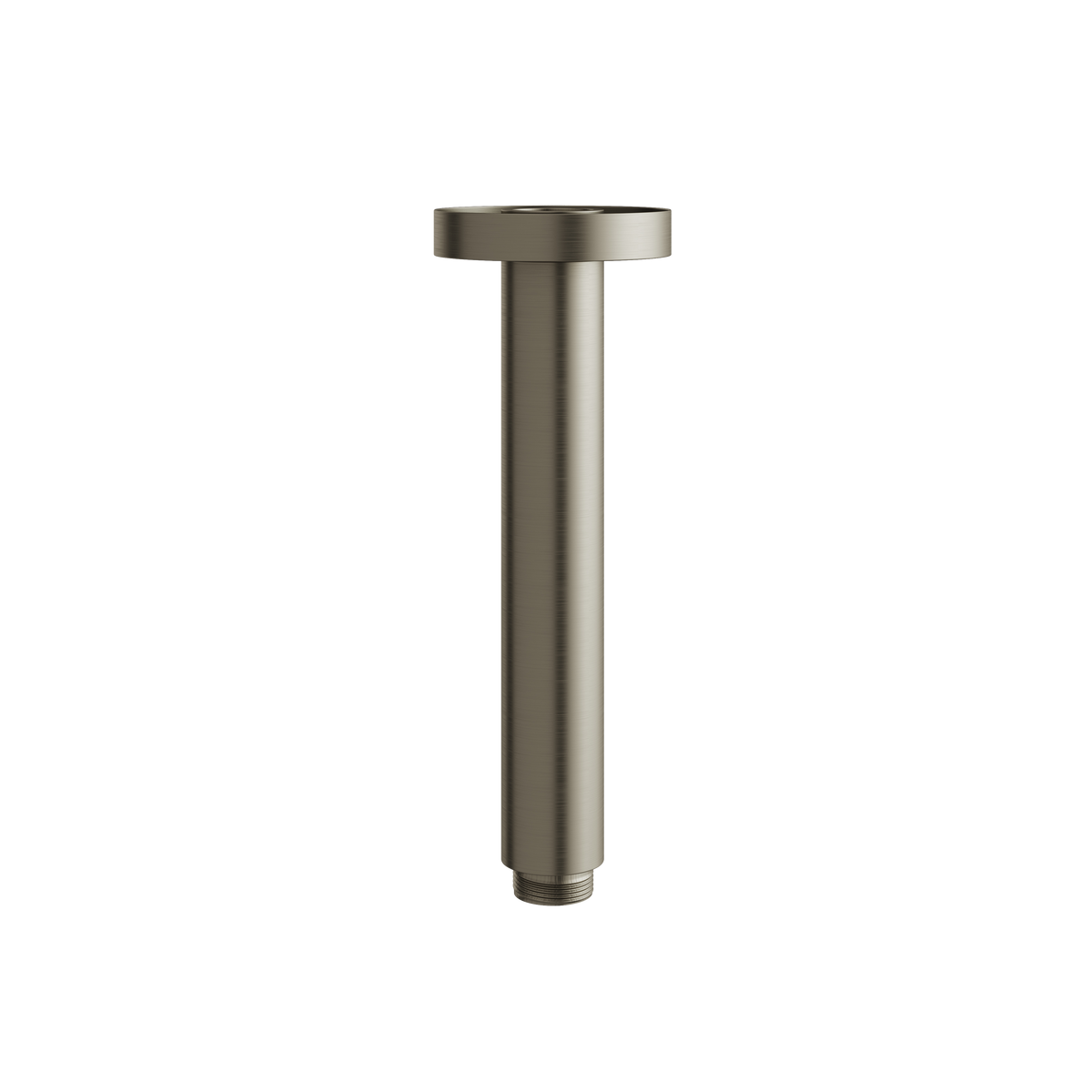 Aquabrass 6” Round Ceiling Drop with Flange RCD06 in brushed black chrome