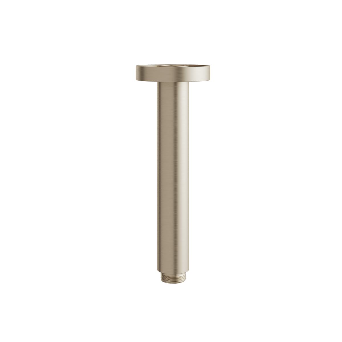 Aquabrass 6” Round Ceiling Drop with Flange RCD06 in brushed nickel
