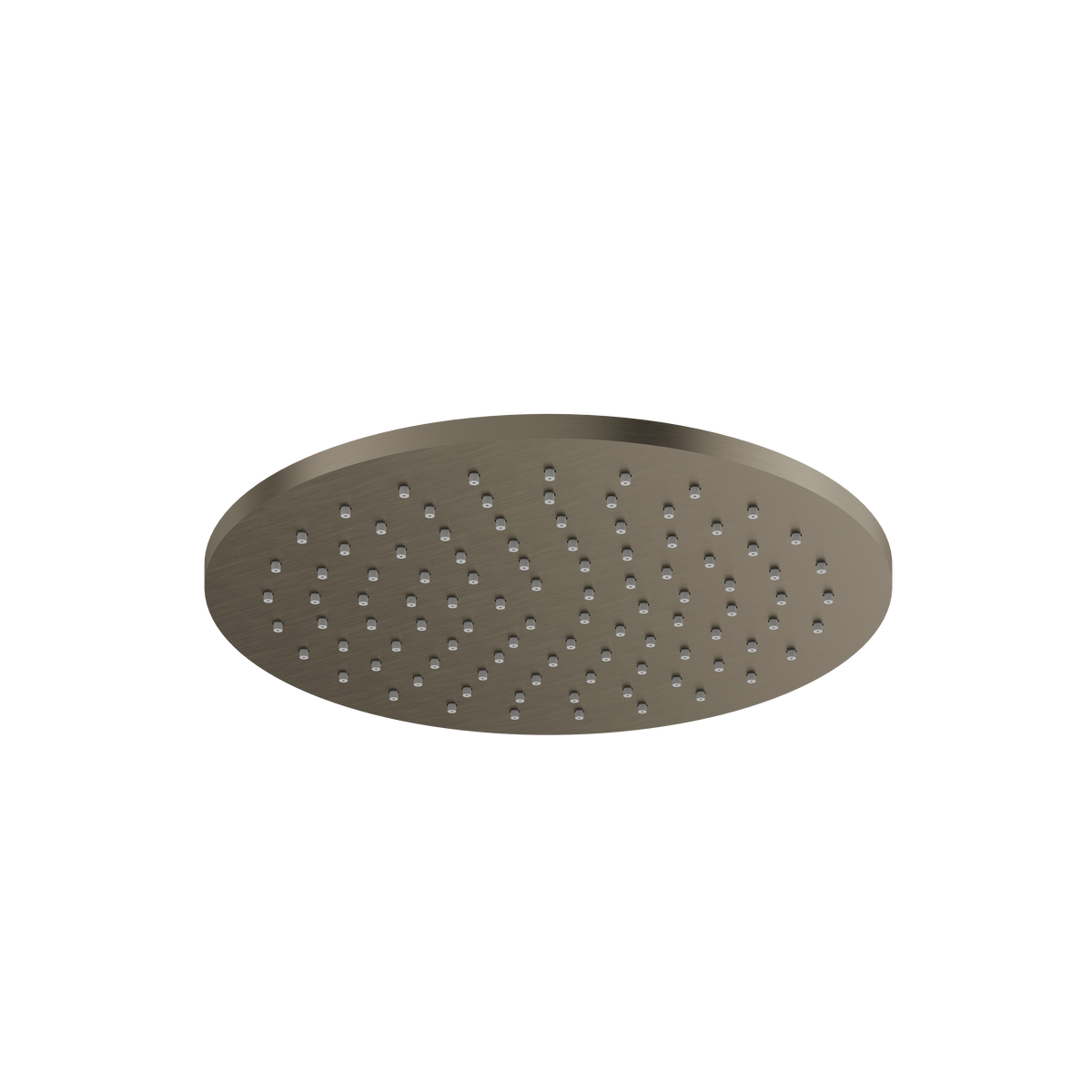 Aquabrass 10″ Round Rainhead RRH10 in brushed black chrome