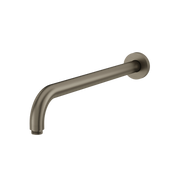 Aquabrass 16” Round Shower Arm with Flange RSA16 in brushed black chrome