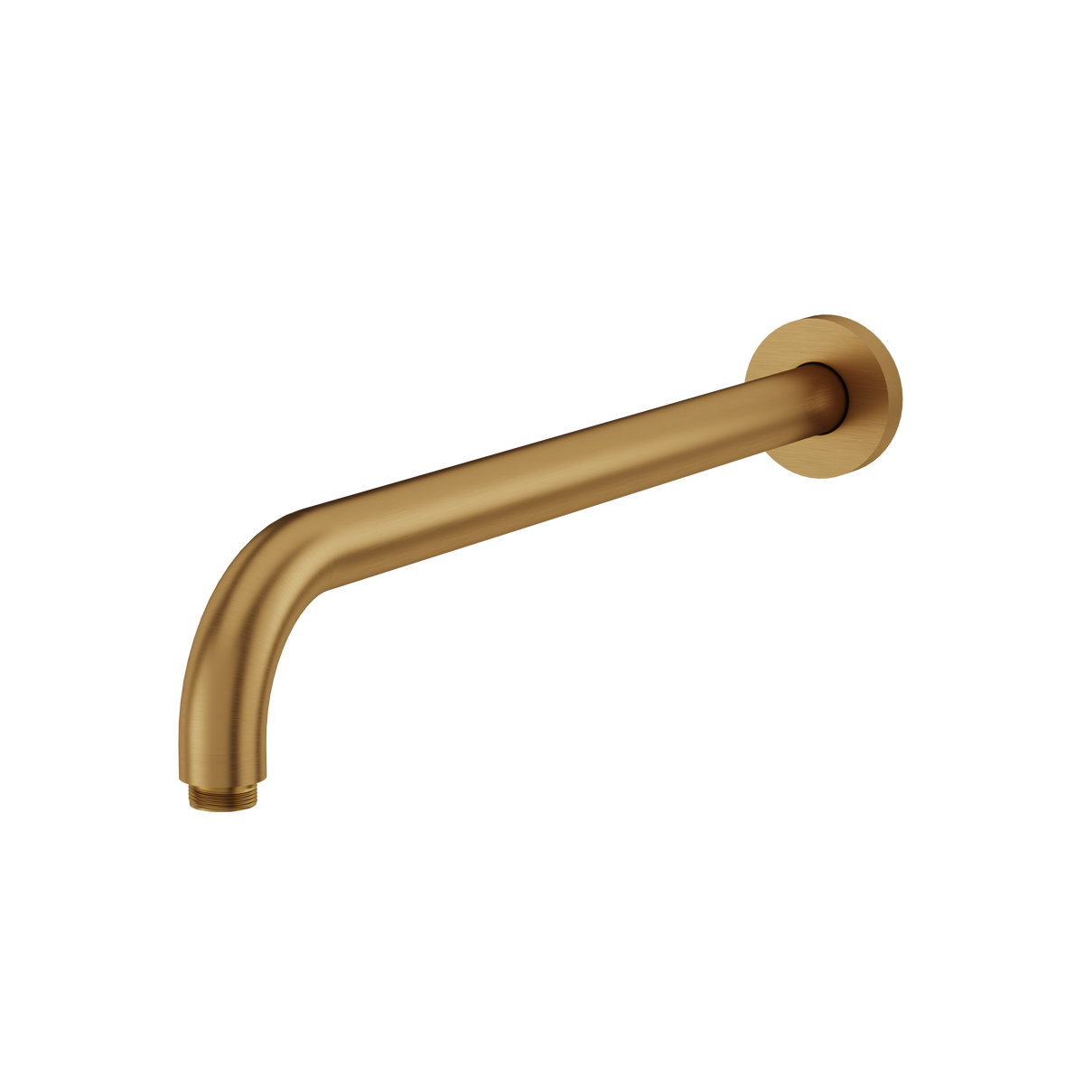 Aquabrass 16” Round Shower Arm with Flange RSA16 in brushed gold
