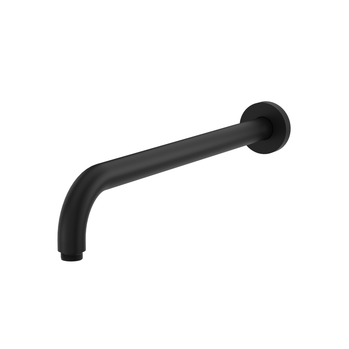 Aquabrass 16” Round Shower Arm with Flange RSA16 in black