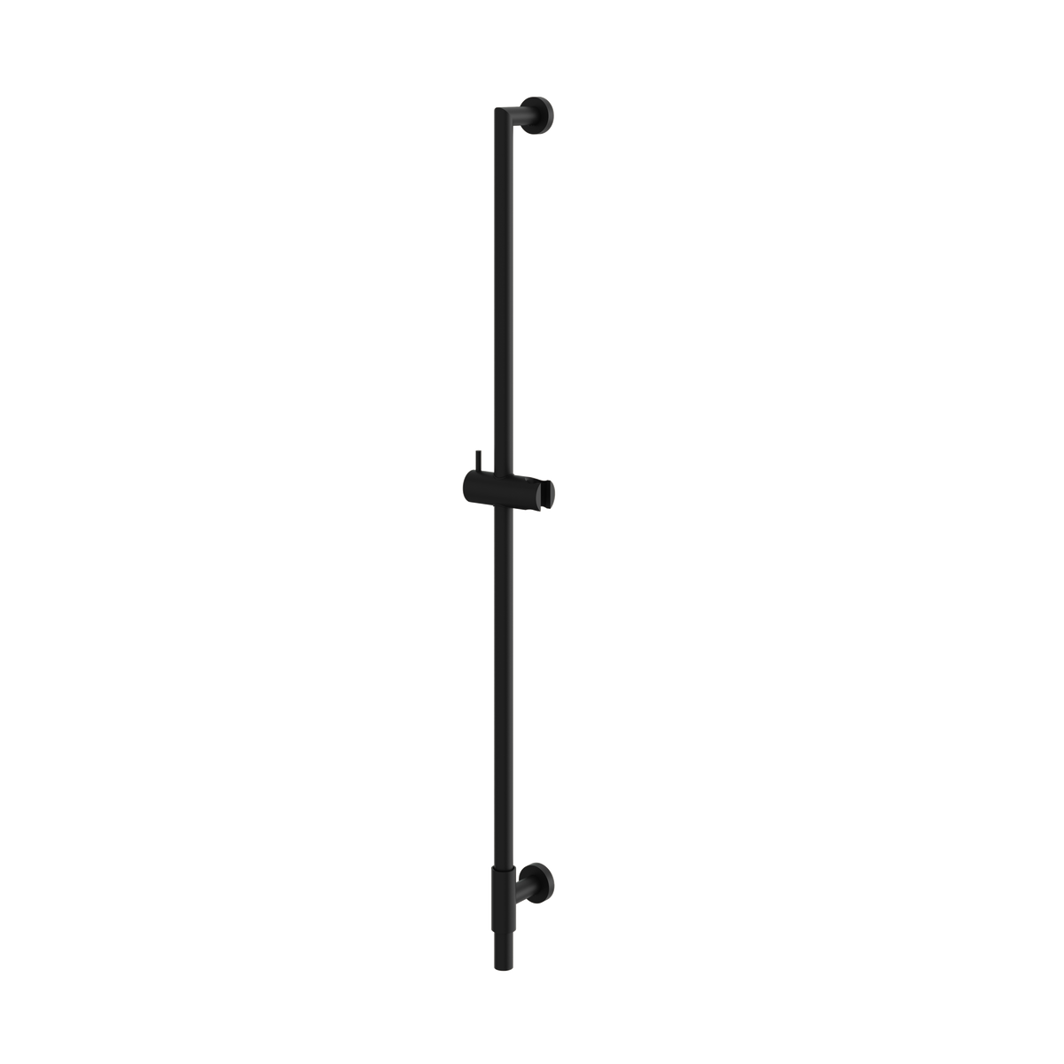 Aquabrass Round Shower Rail RSR35 in black