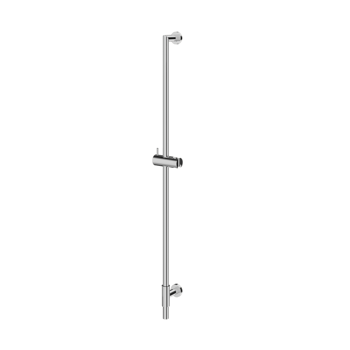 Aquabrass Round Shower Rail RSR35 in polished chrome